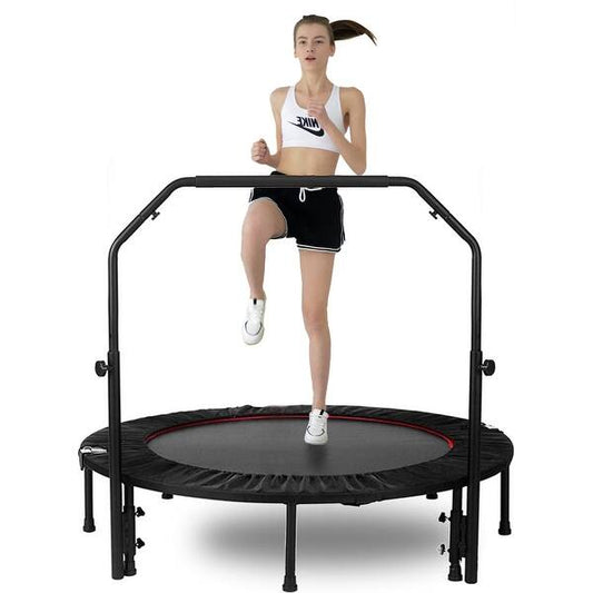 Indoor Mini Fitness Trampoline Rebounder – No Handle, for Adults & Kids