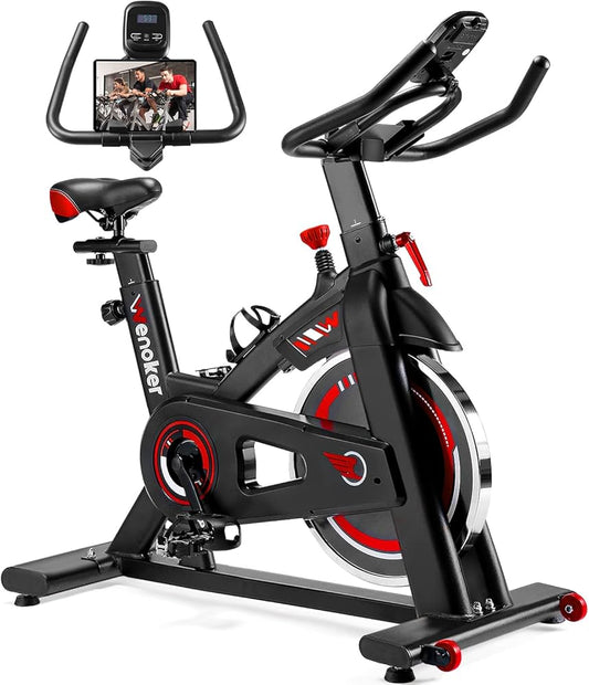 Goplus Adjustable Exercise Bike – Smooth & Quiet Indoor Stationary Cycle