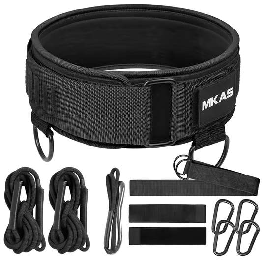 “Power up your lifts and sled pulls with the MKAS 4-in-1 Weight Lifting Belt — ultimate support, ultimate strength!” 💪🔥